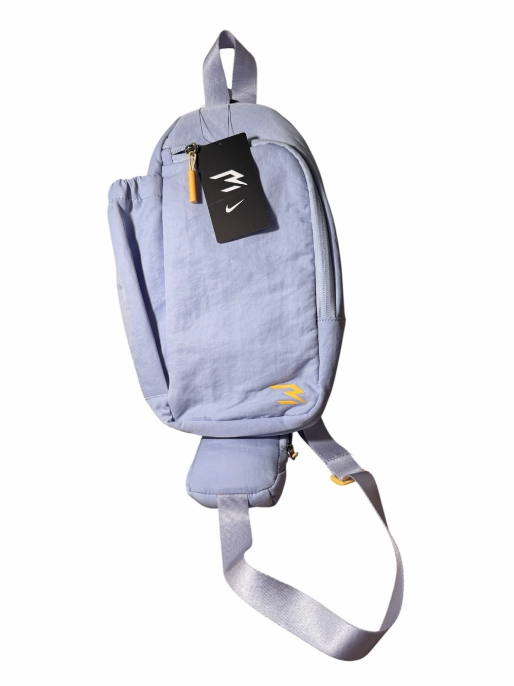 Nike Light Purple Shoulder Sling Bag with Yellow Accent